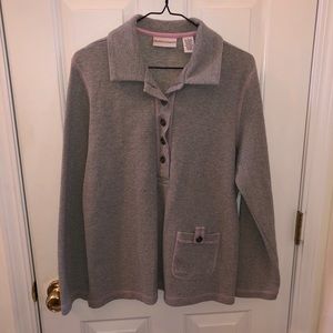 Drapers & Damons Women’s Half Button Blouse